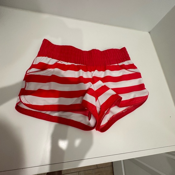 Xhilaration Coral & White Stripe Shorts- Small - Picture 8 of 10